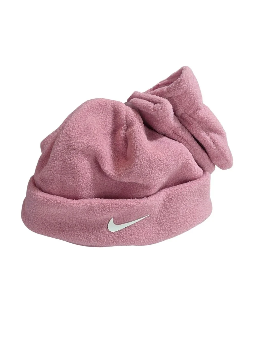 Nike Baby Pink Fleece Beanie Hat And Mittens Set NWT